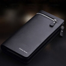 Load image into Gallery viewer, Men Wallet Brand Famous Mens Leather Long Wallet