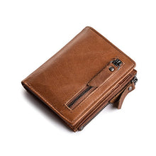 Load image into Gallery viewer, Genuine Leather Men Short Wallet