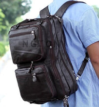 Load image into Gallery viewer, Leather Men&#39;s Backpack