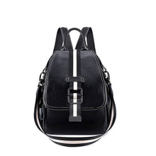 Load image into Gallery viewer, Vintage oil PU leather women Backpack larger capacity travel bag