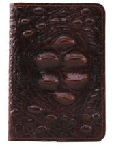 Load image into Gallery viewer, Crocodile Cowhide Leather Men Short Wallet